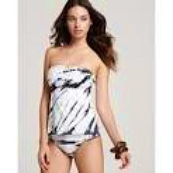 Lucky Brand Other - Lucky Brand White and Grey Tankini